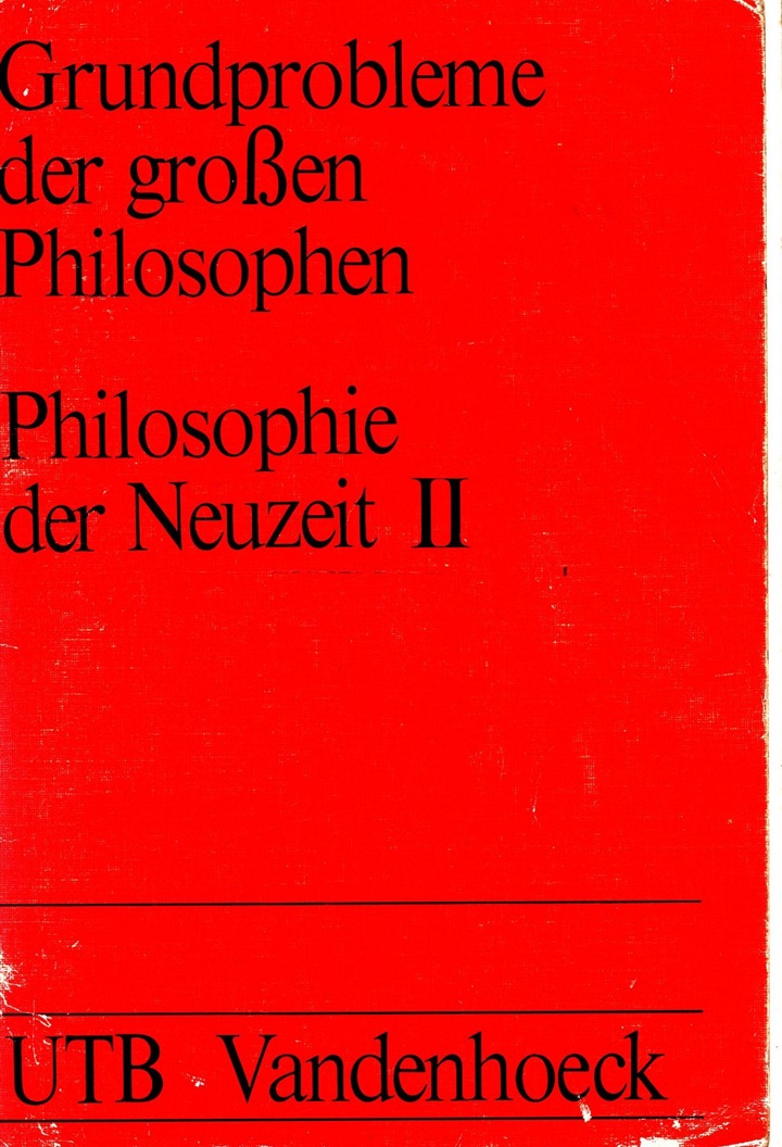Philosophie der newzeit II